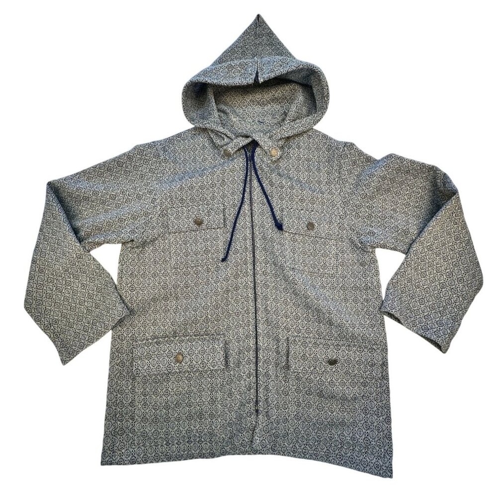 Vintage Handmade One of a Kind Hooded Jacket With Zipper & Multiple Pockets M/L?